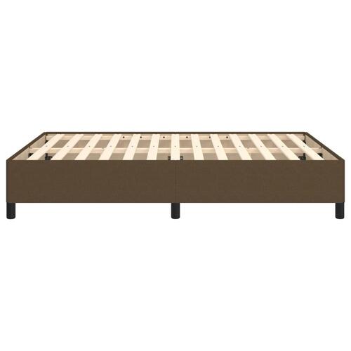 Sengeramme uden madras 140x190 cm stof mørkebrun