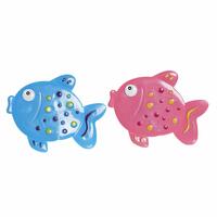 Bademåtte 13 x 1 x 10,5 cm Blå Pink Børns PVC Fisk (2 enheder)