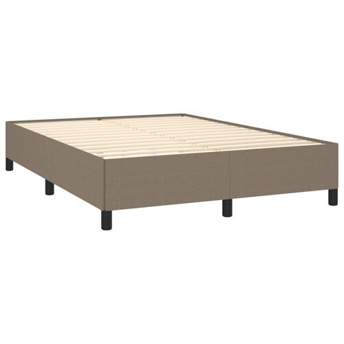 Sengeramme uden madras 140x190 cm stof gråbrun