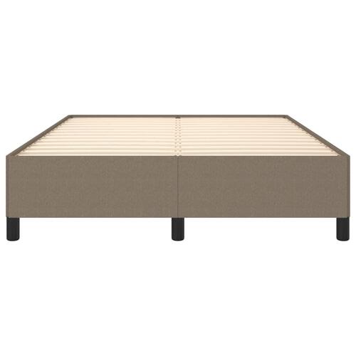 Sengeramme uden madras 140x190 cm stof gråbrun