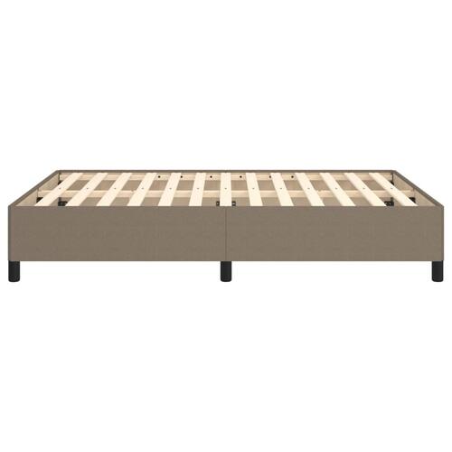Sengeramme uden madras 140x190 cm stof gråbrun
