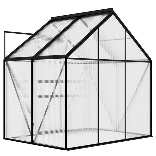 Drivhus 2,47 m² aluminium antracitgrå