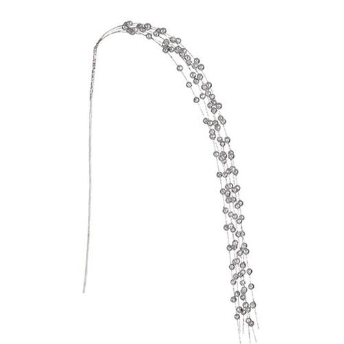 Gren 140 cm Bolde Sølvfarvet (12 enheder)