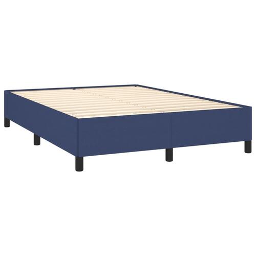 Sengeramme uden madras 140x190 cm stof blå
