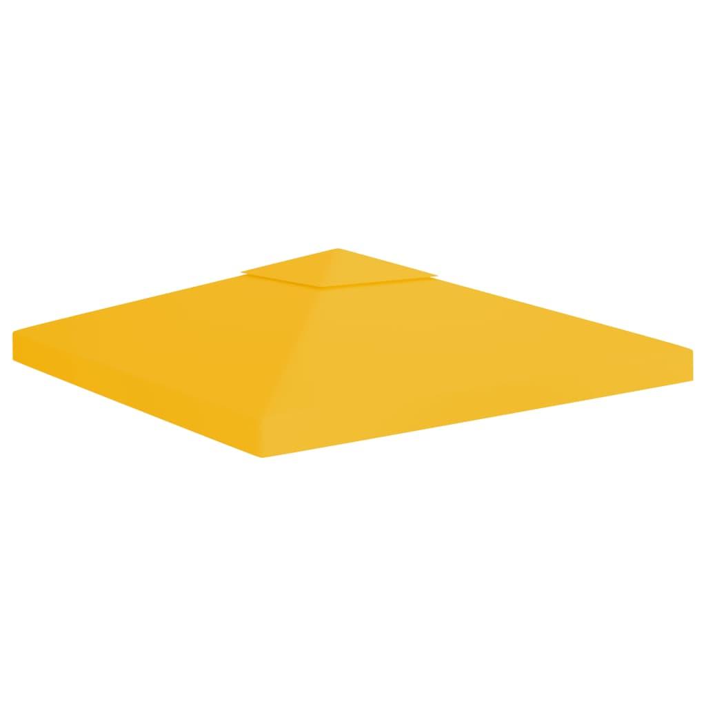 Pavillontopdække i 2 lag 3x3 m 310 g/m² gul