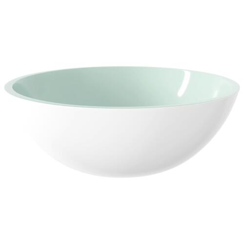 Håndvask 50x37x14 cm glas hvid