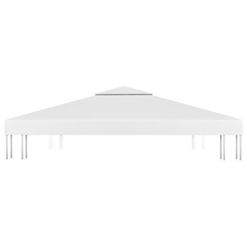 Pavillontopdække i 2 lag 3x3 m 310 g/m² hvid