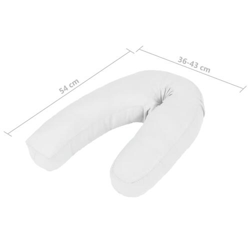 Graviditetspude J-form 54x(36-43) cm hvid