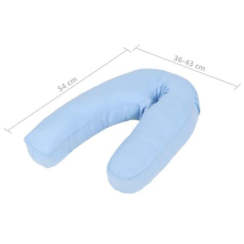 Graviditetspude J-form 54x(36-43) cm blå