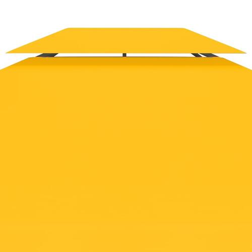 Pavillontopdække i 2 lag 4x3 m 310 g/m² gul