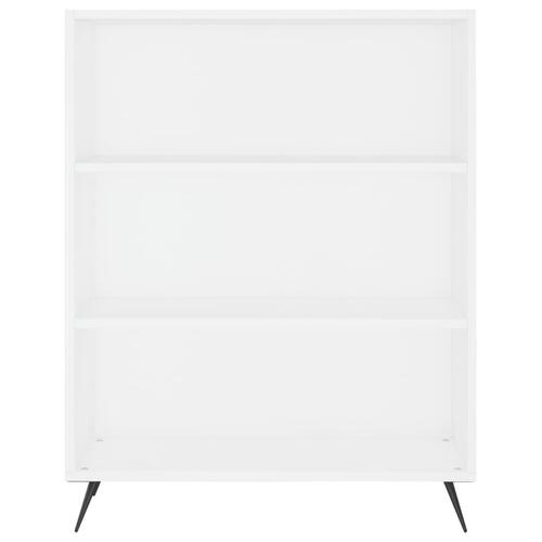 Reol 69,5x32,5x180 cm konstrueret træ hvid