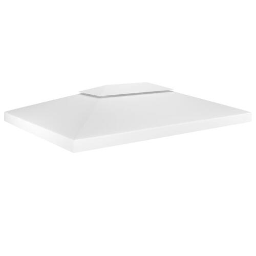 Pavillontopdække i 2 lag 4x3 m 310 g/m² hvid