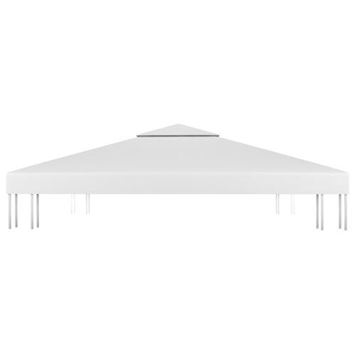 Pavillontopdække i 2 lag 4x3 m 310 g/m² hvid