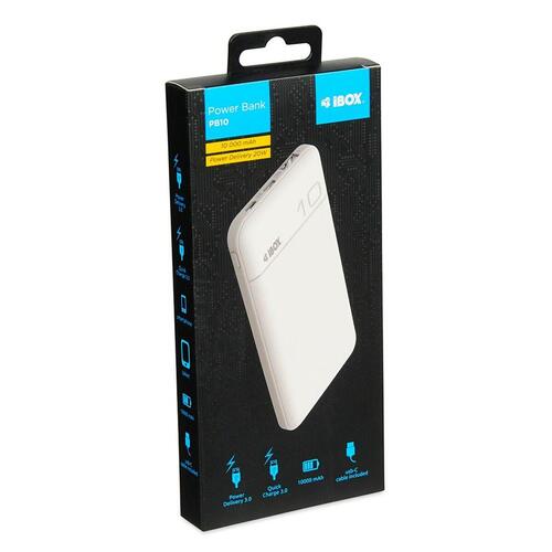 Powerbank Ibox IPB10 Hvid 10000 mAh