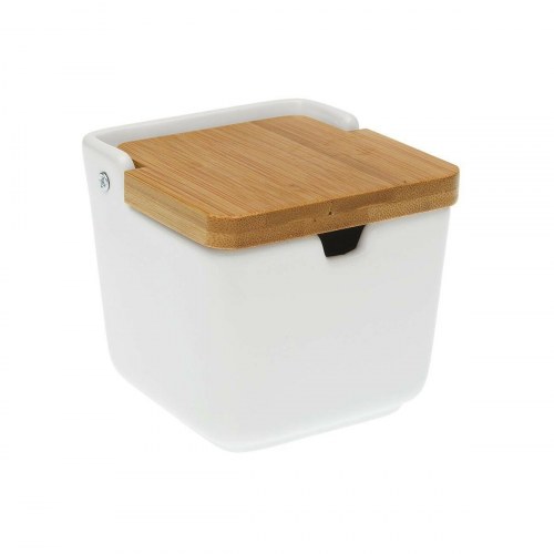 Sukkerskål Bambus Dolomite (9,2 x 9,2 x 9 cm) - Grå
