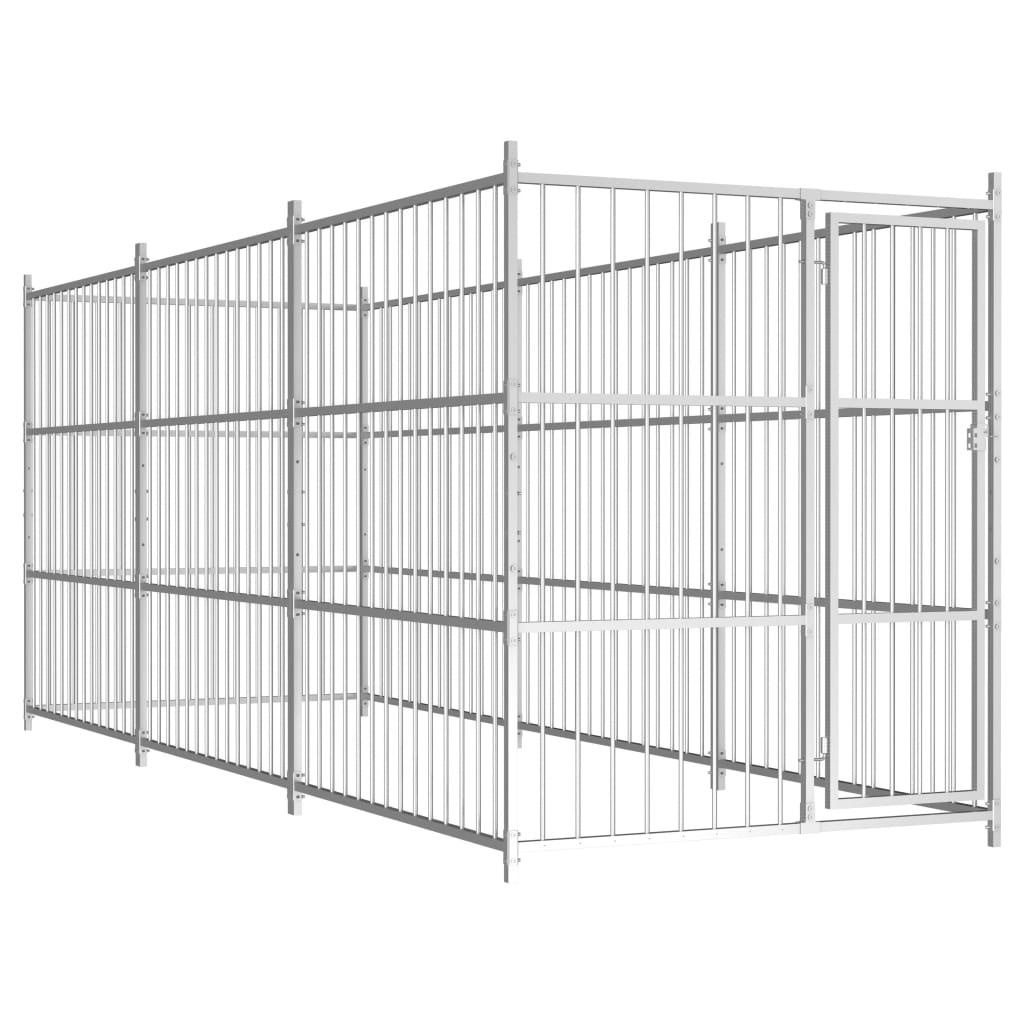 Udendørs hundeløbegård 450 x 150 x 185 cm