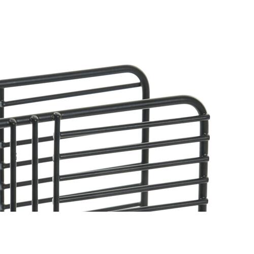 Servietholder rist Sort Metal 15,5 x 6,5 x 11,5 cm