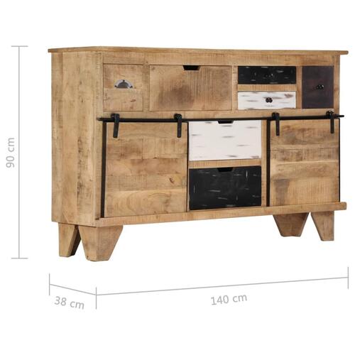 Skænk 140x38x90 cm massivt mangotræ