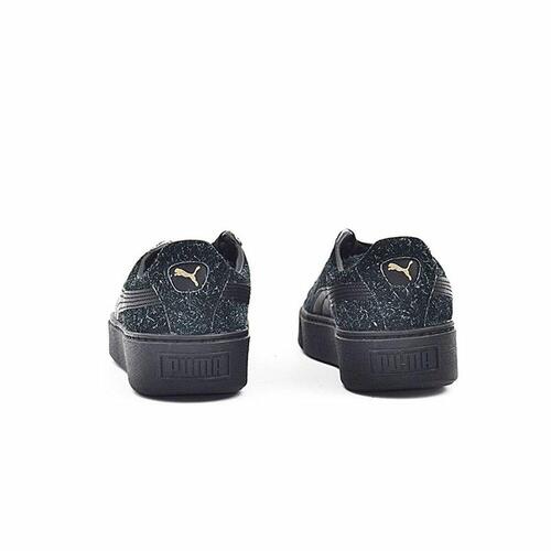 Sportssneakers til damer Puma Suede Platform Eletal Sort 38
