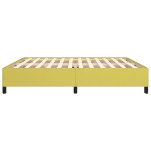 Sengeramme uden madras Grøn 200x200 cm Stof