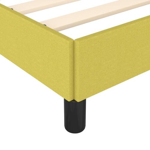 Sengeramme uden madras Grøn 200x200 cm Stof