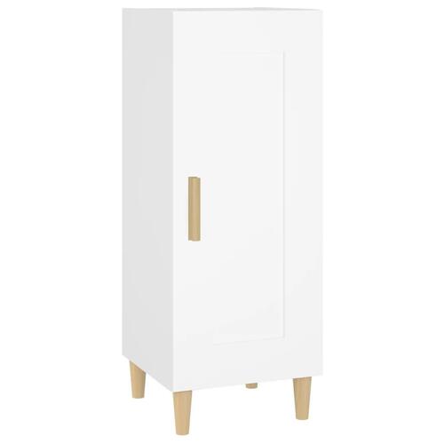 Skænk 34,5x34x90 cm konstrueret træ hvid