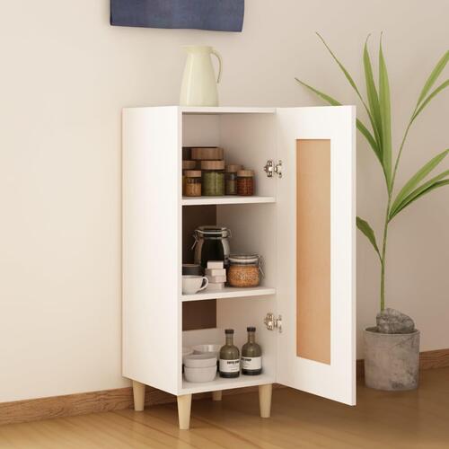 Skænk 34,5x34x90 cm konstrueret træ hvid