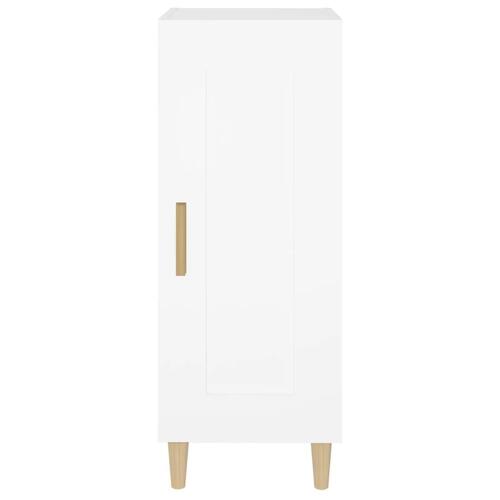 Skænk 34,5x34x90 cm konstrueret træ hvid