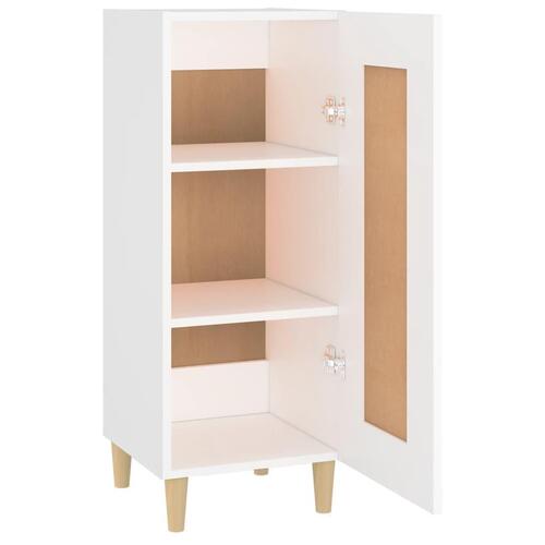 Skænk 34,5x34x90 cm konstrueret træ hvid