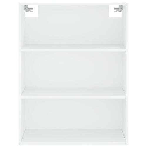 Reol 69,5x32,5x180 cm konstrueret træ hvid