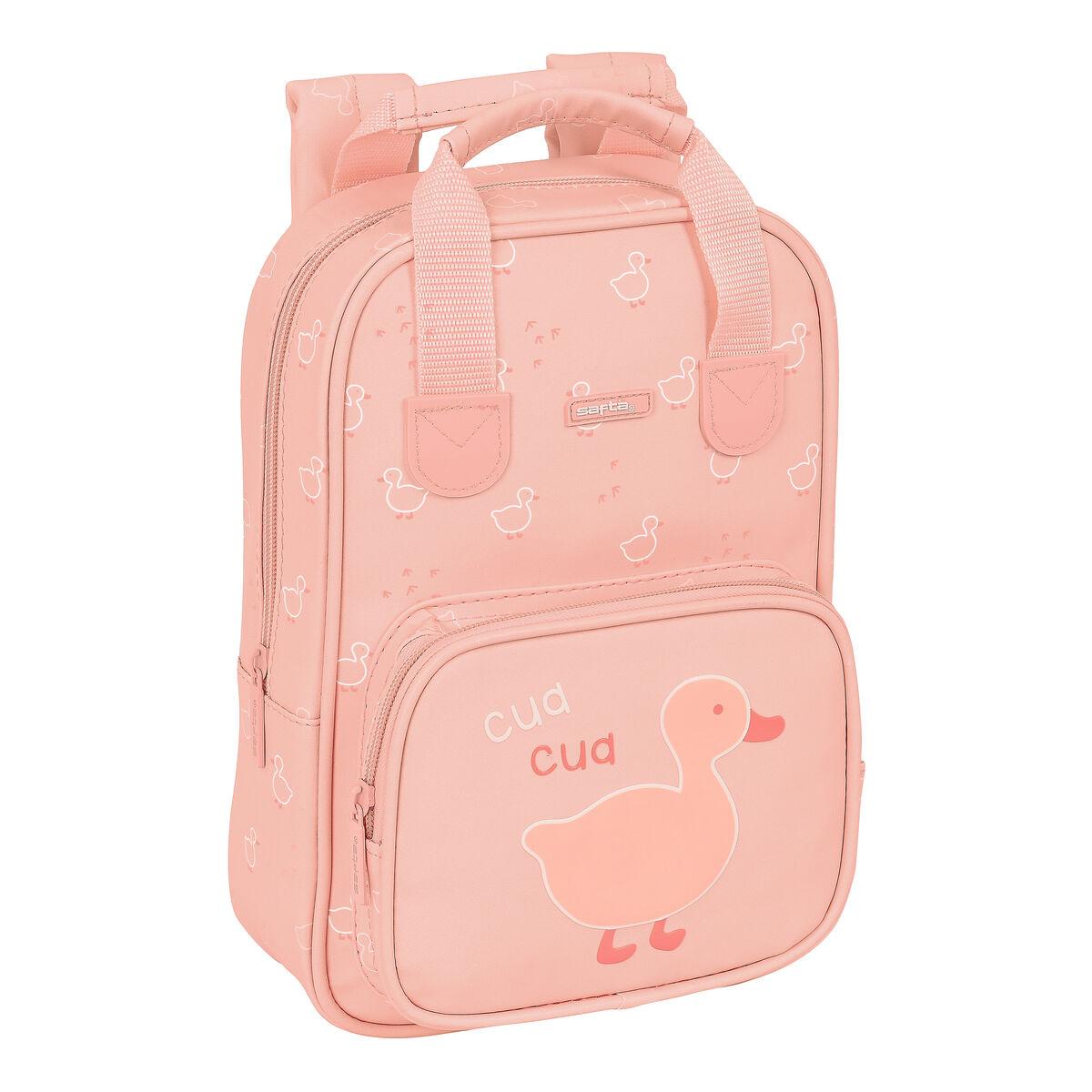 Skoletaske Safta Patito 20 x 28 x 8 cm Pink