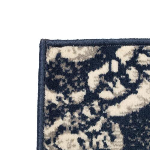 Moderne tæppe paisley-design 120 x 170 cm beige/blå