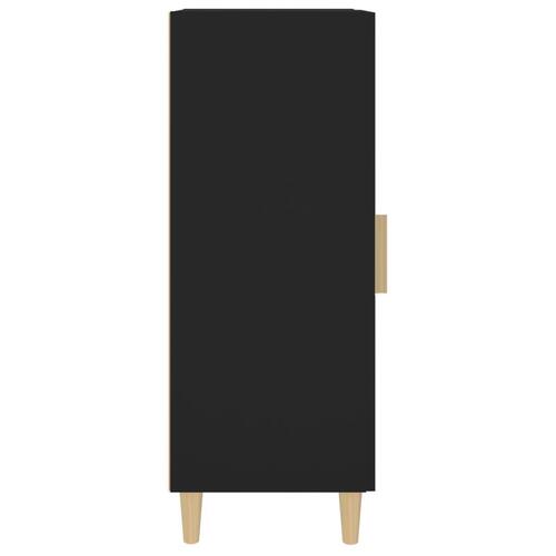 Skænk 34,5x34x90 cm konstrueret træ sort