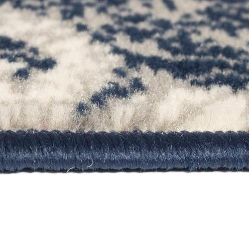 Moderne tæppe paisley-design 140 x 200 cm beige/blå