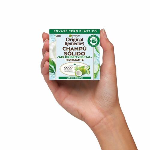 Shampoo Bar Garnier Original Remedies Fugtgivende Kokos Aloe Vera 60 g