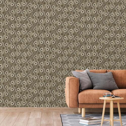 DUTCH WALLCOVERINGS tapet Galactic brun og hvid