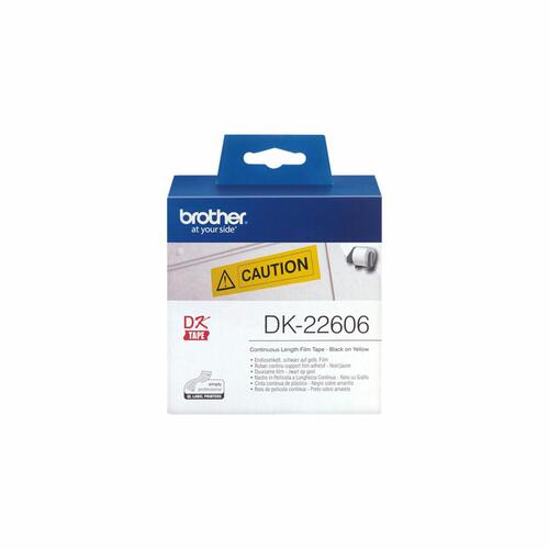 Printer labels Brother DK22606 Gul Sort Gul/Sort