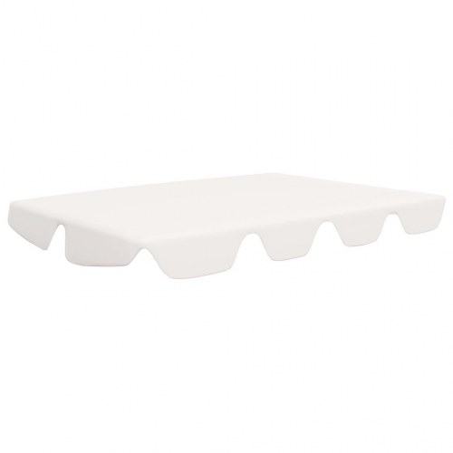 Baldakin til havegynge 188/168 × 145/110 cm - hvid
