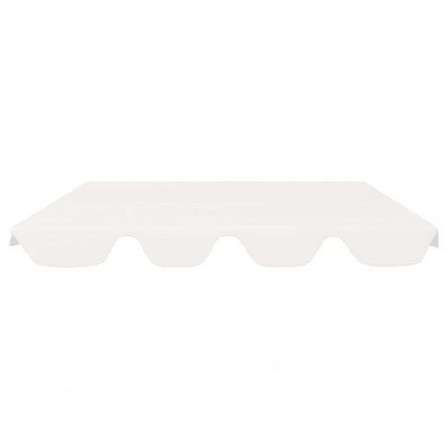 Baldakin til havegynge 188/168 × 145/110 cm - hvid