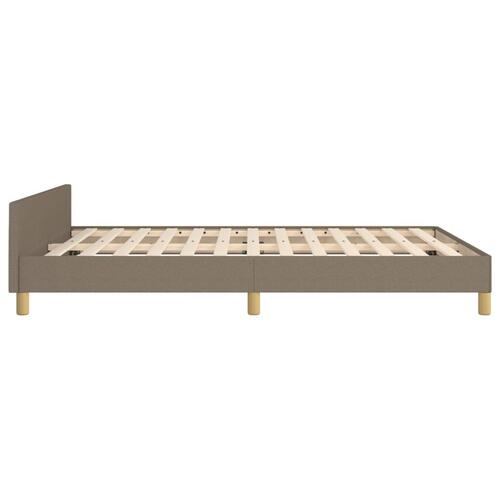 Sengeramme uden madras 140x200 cm stof gråbrun