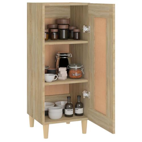 Skænk 34,5x34x90 cm konstrueret træ sonoma-eg