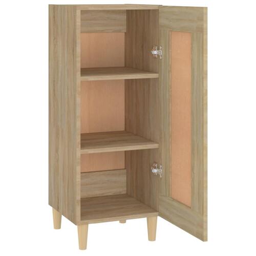 Skænk 34,5x34x90 cm konstrueret træ sonoma-eg