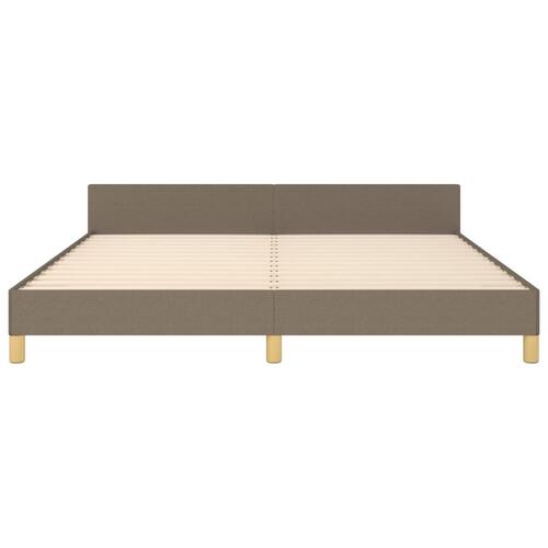 Sengeramme uden madras 160x200 cm stof gråbrun