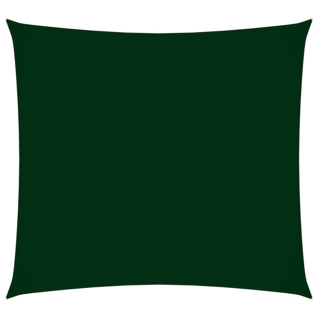 Solsejl 5x5 m firkantet oxfordsejl mørkegrøn