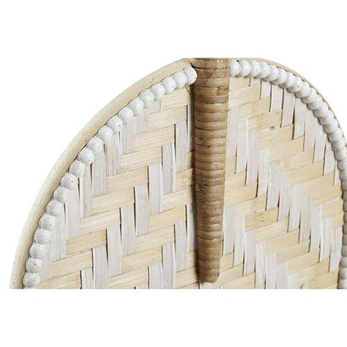 Vægdekoration Brun Hvid Vifte Bambus (27 x 2 x 64 cm) (27 x 2 x 55 cm) (OUTLET A+)