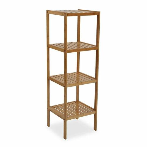Badeværelse reol Bambus (33 x 110 x 34 cm) (OUTLET A+)