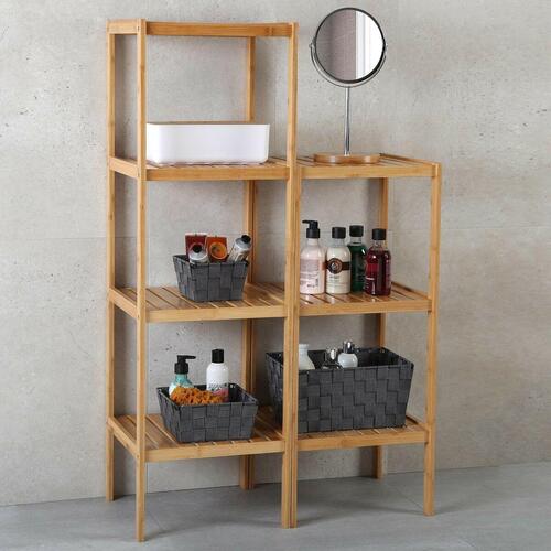 Badeværelse reol Bambus (33 x 110 x 34 cm) (OUTLET A+)