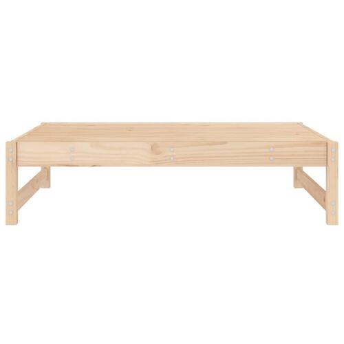 Udendørs fodskammel 120x80 cm massivt fyrretræ