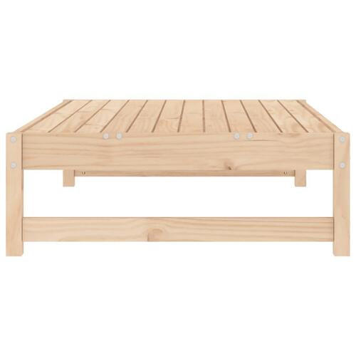 Udendørs fodskammel 120x80 cm massivt fyrretræ