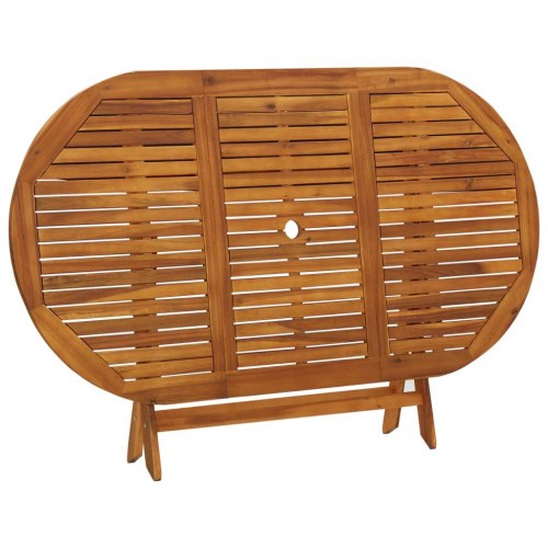 Havebord massivt akacietræ 160x85x75 cm